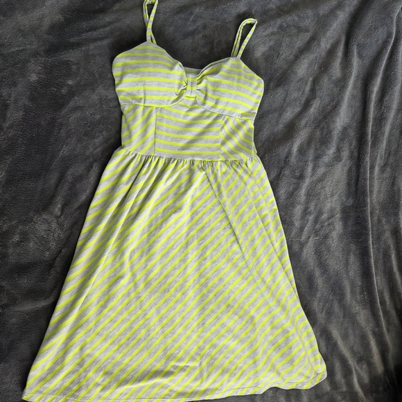 Maurices Dresses & Skirts - ☀️ 3/$15 - Striped Green and Gray Women's Dress